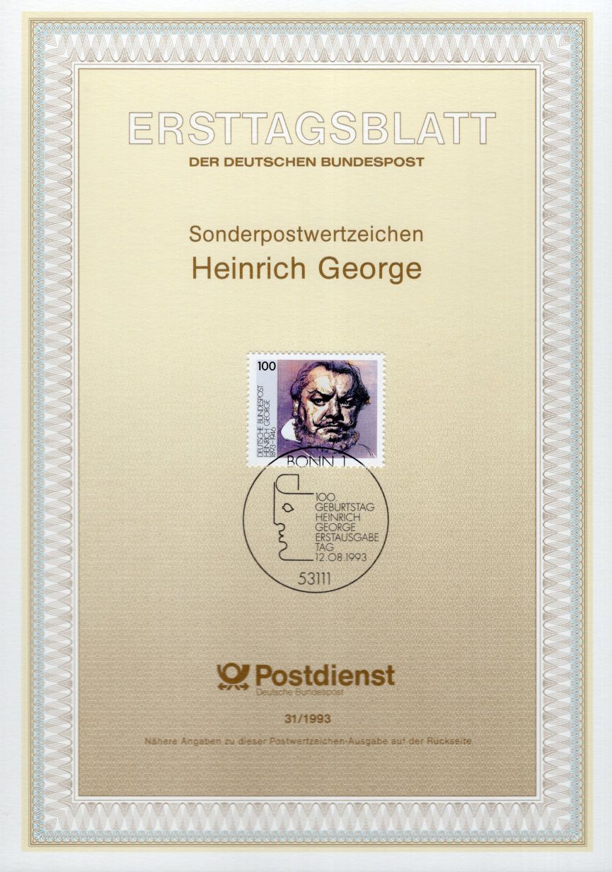 100. Geburtstag Heinrich George