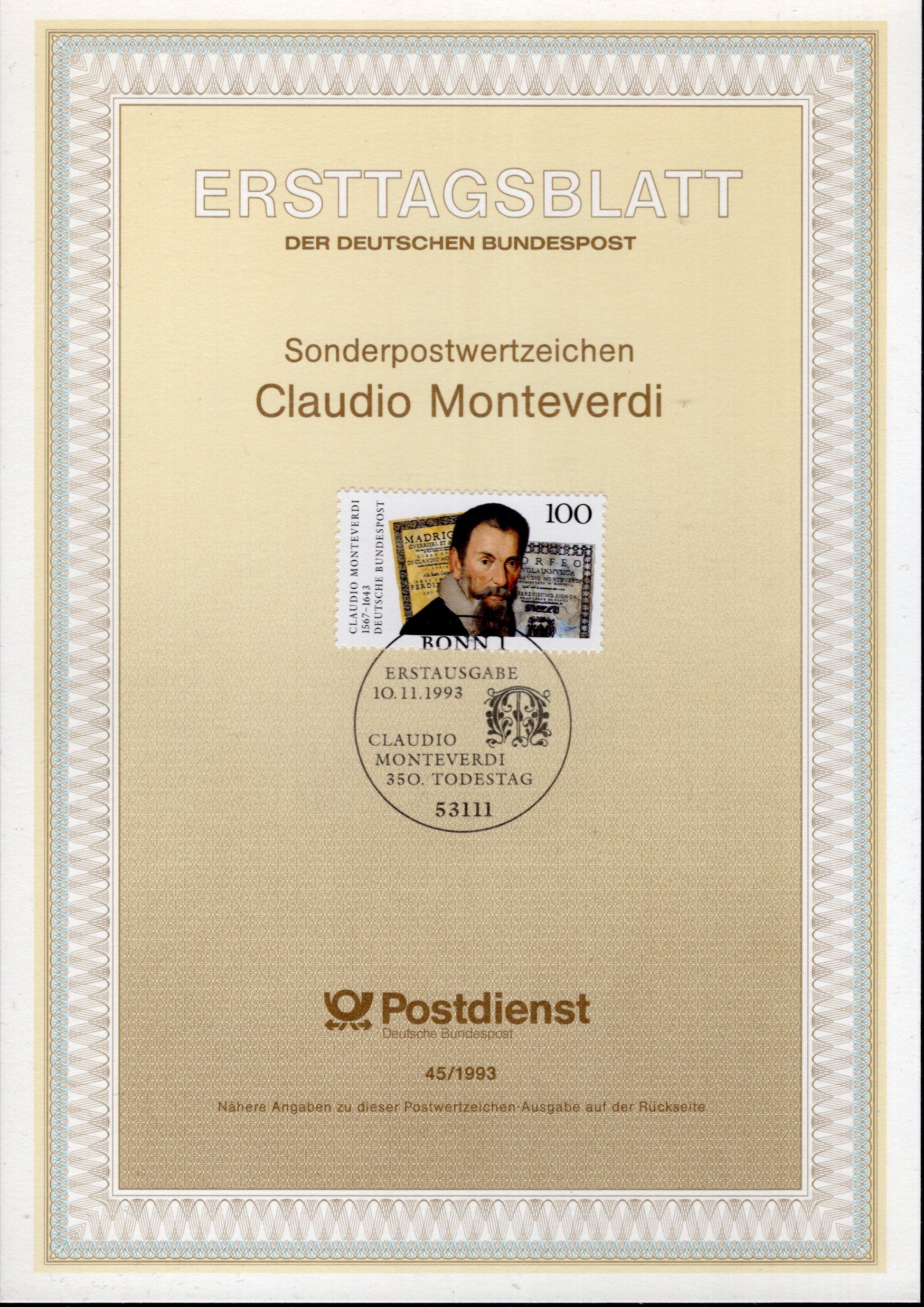 300. Todestag Claudio Monteverdi