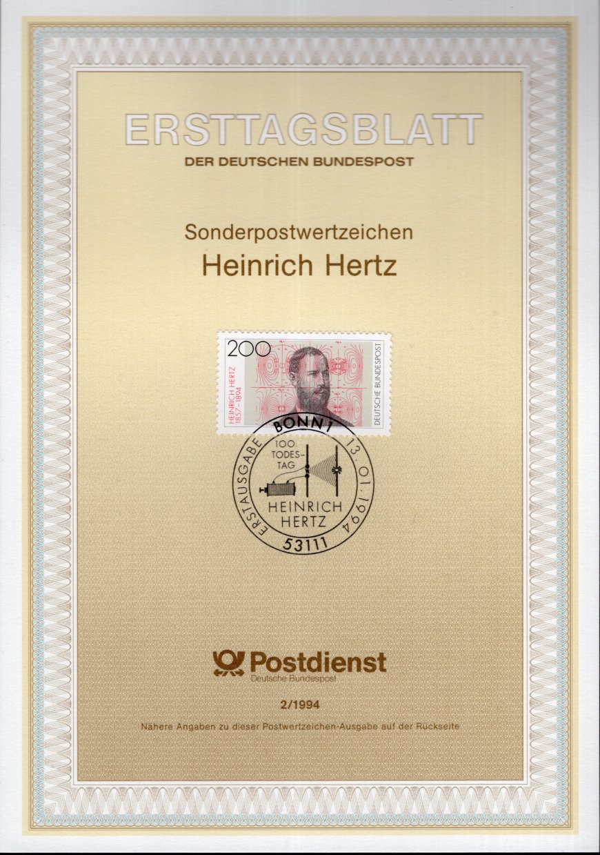 100. Todestag Heinrich Hertz