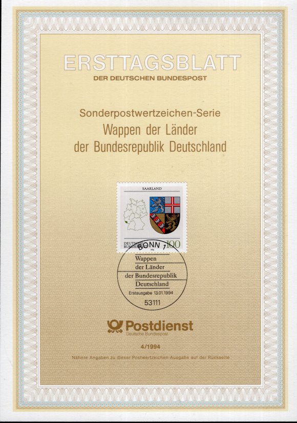 Wappen der Länder der Bundesrepublik Deutschland - Saarland