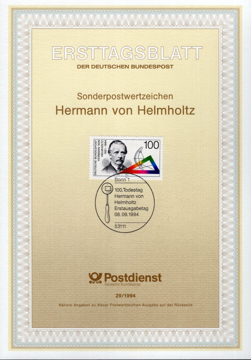 100. Todestag Hermann von Helmholtz