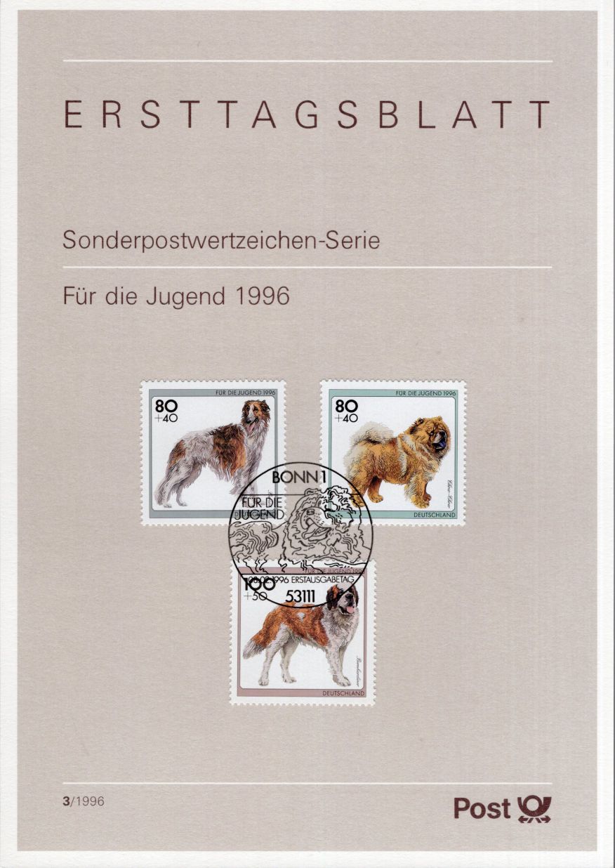 Für die Jugend 1996 - Hunde