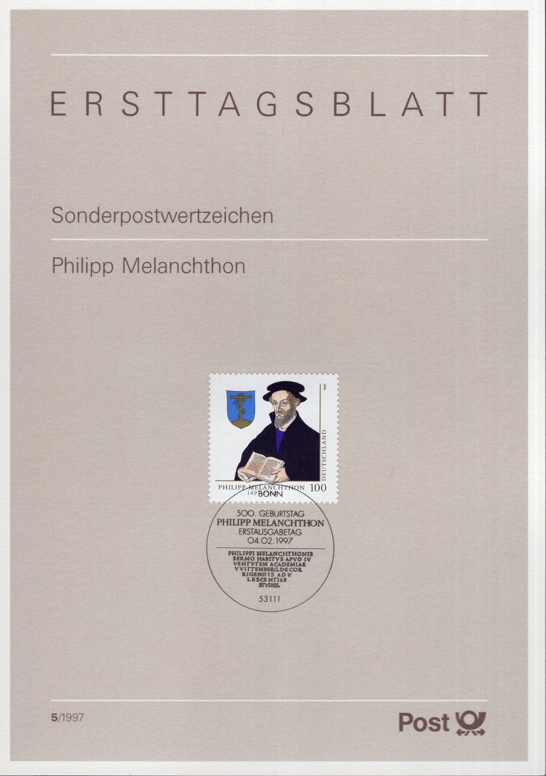 500. Geburtstag Philipp Melanchthon