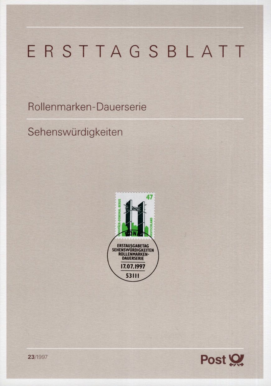 Dauerserie Sehenswürdigkeiten - Europäer - Denkmal Berus