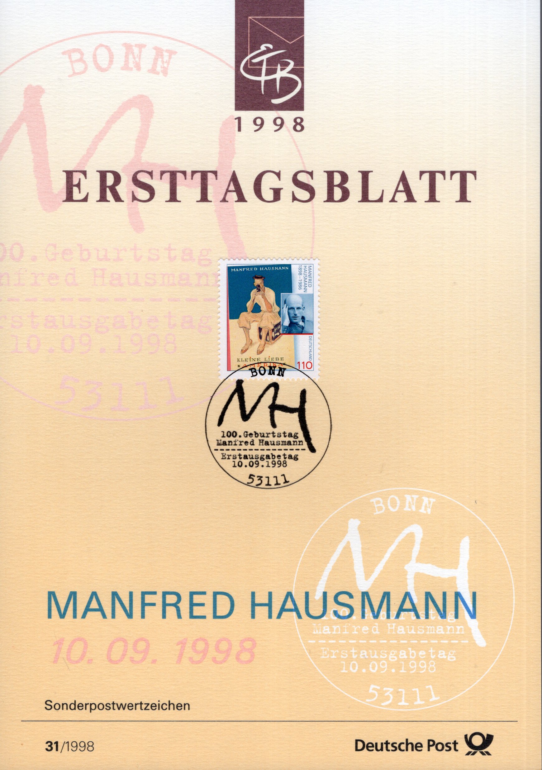 100. Geburtstag Manfred Hausmann