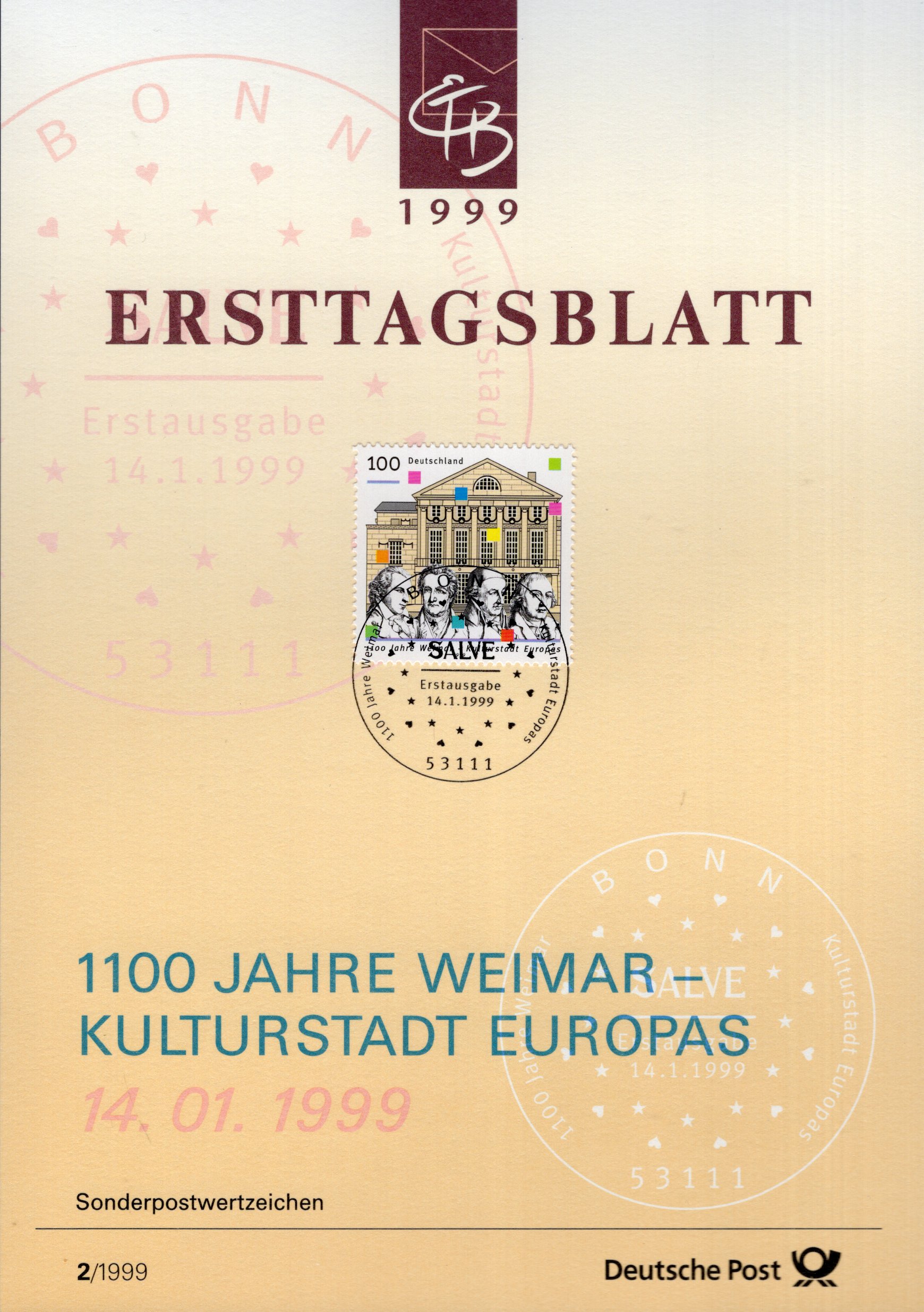 1100 Jahre Weimar - Kulturstadt Europas