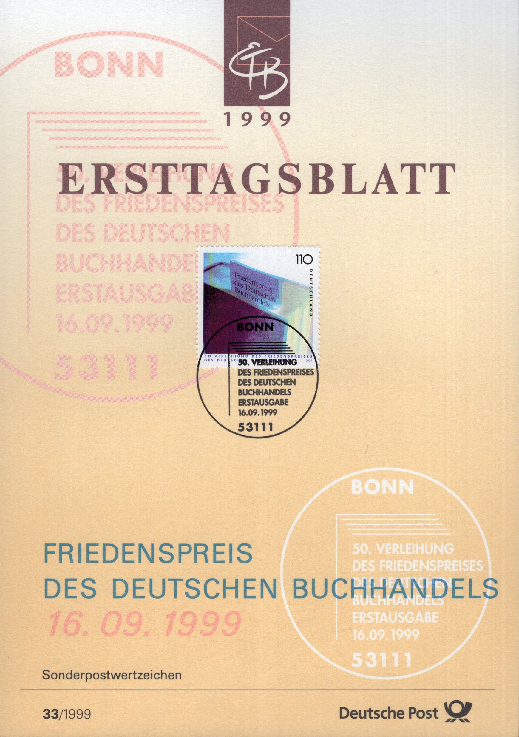 50. Verleihung Friedenspreis des deutschen Buchhandels