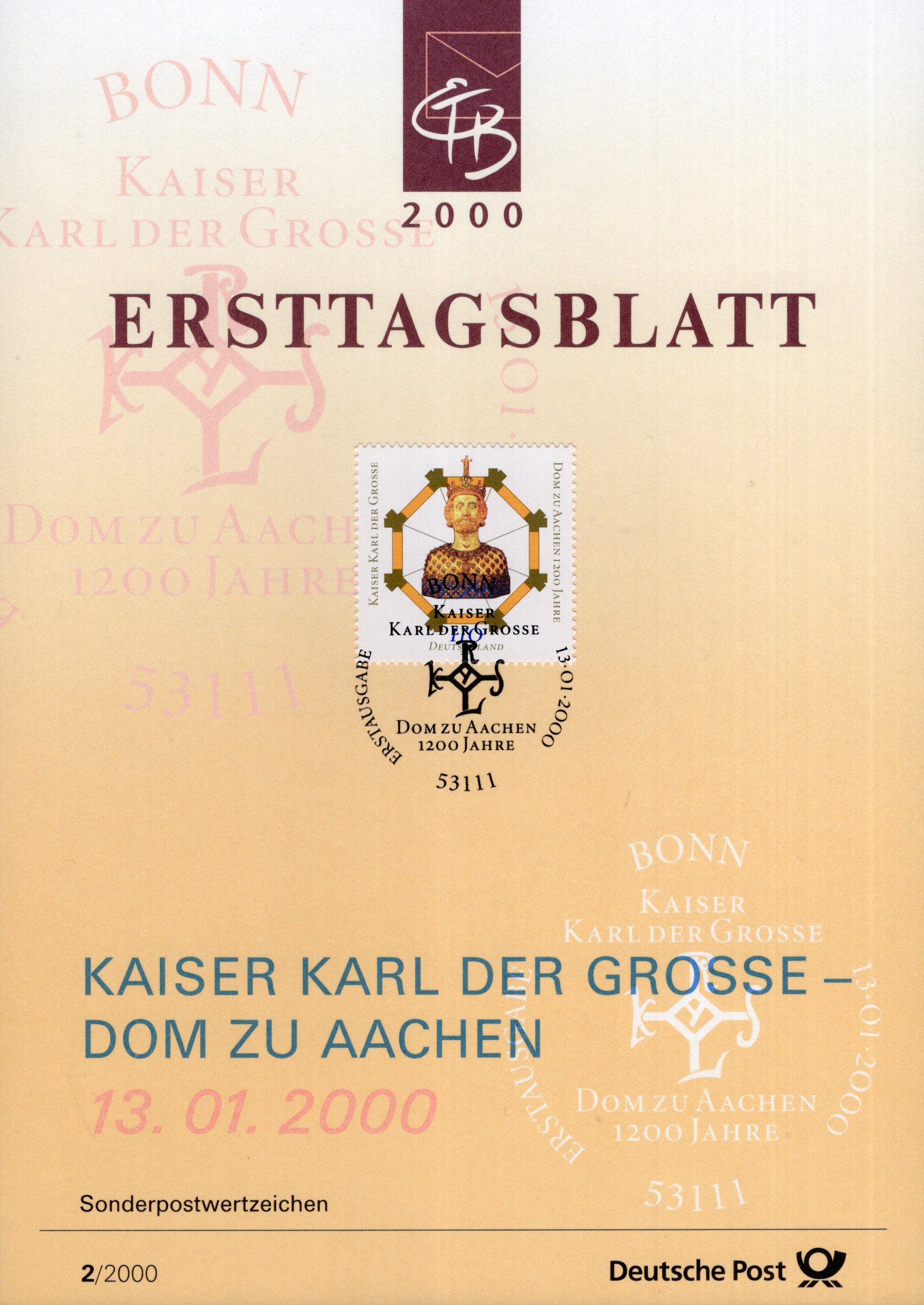 1200 Jahre Kaiser Karl der Grosse - Dom zu Aachen