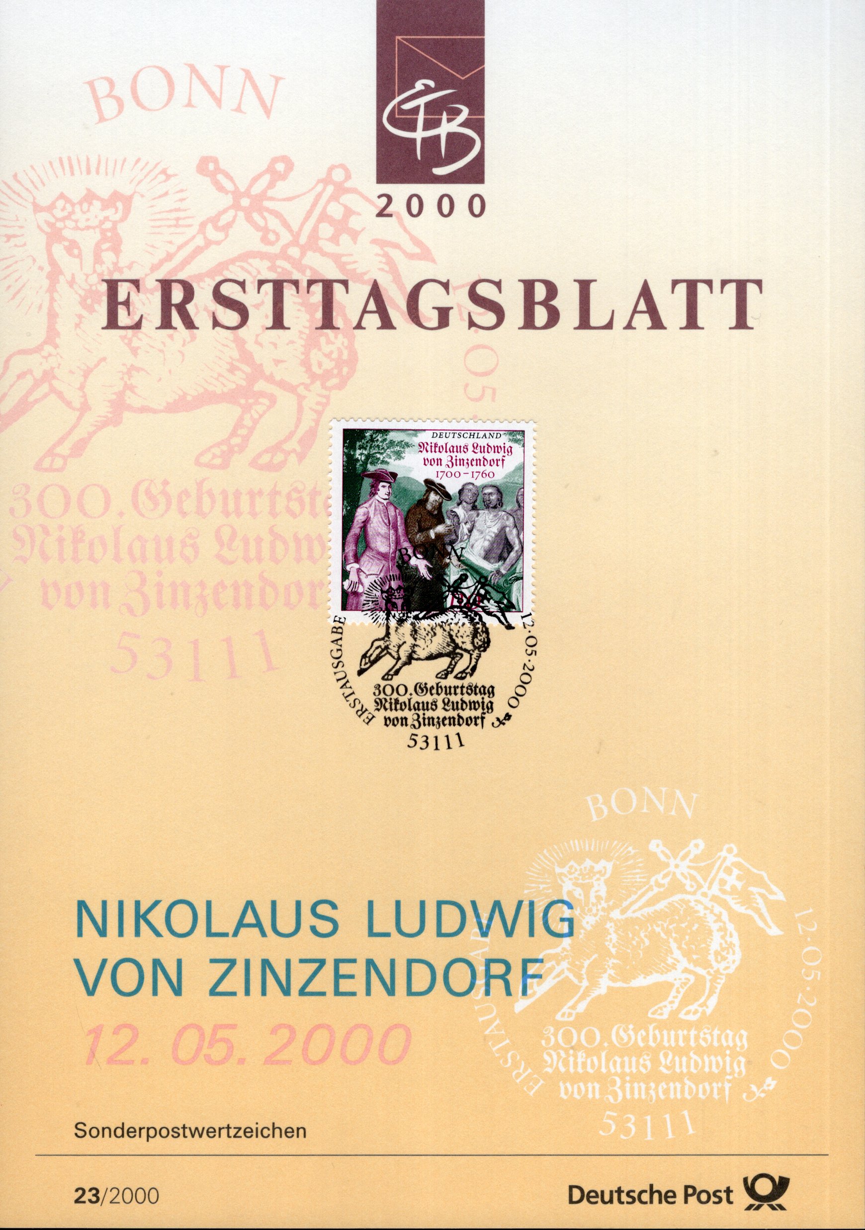 300. Geburtstag Nikolaus Ludwig von Zinzendorf