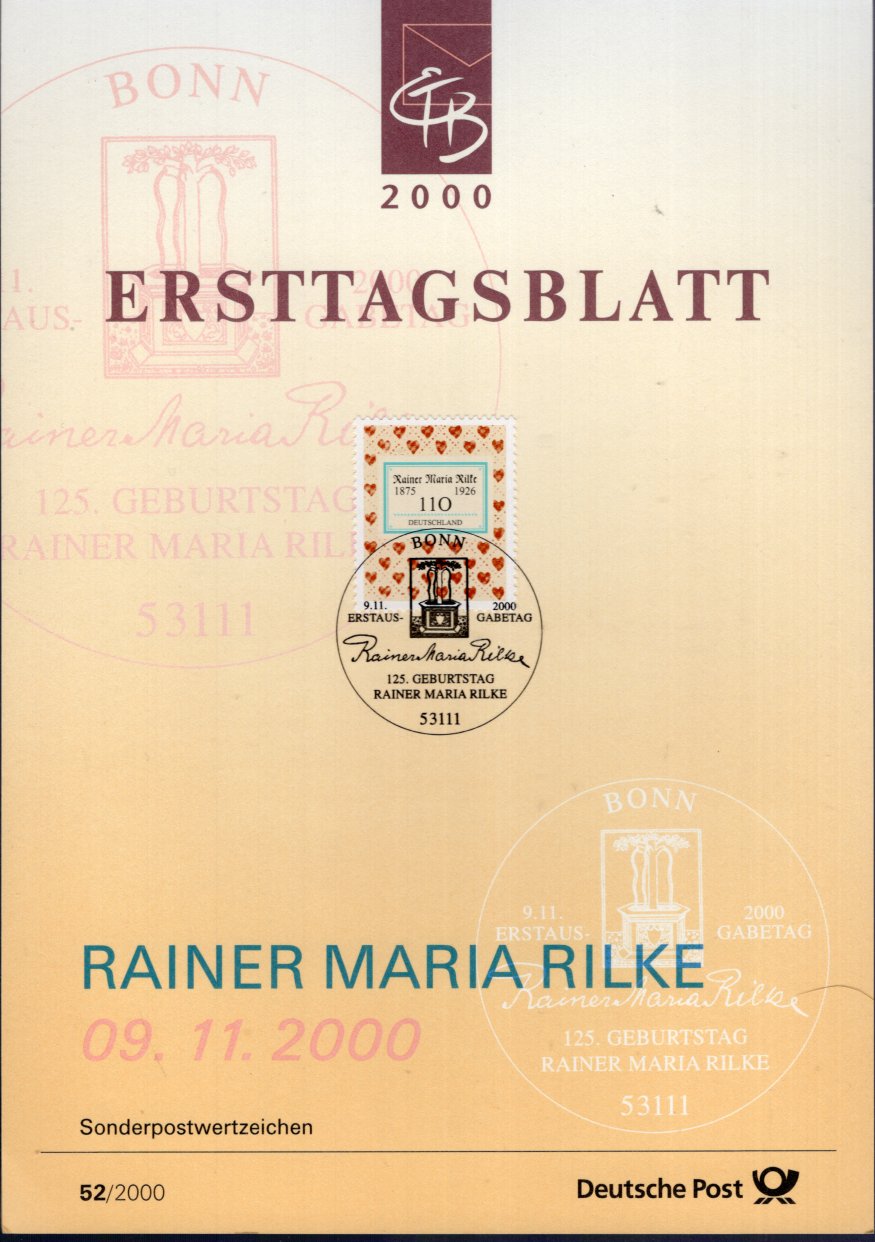 125. Geburtstag Rainer Maria Rilke