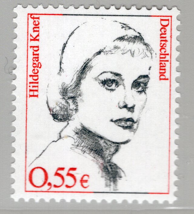 Dauermarkenserie Frauen der deutschen Geschichte - Hildegard Knef