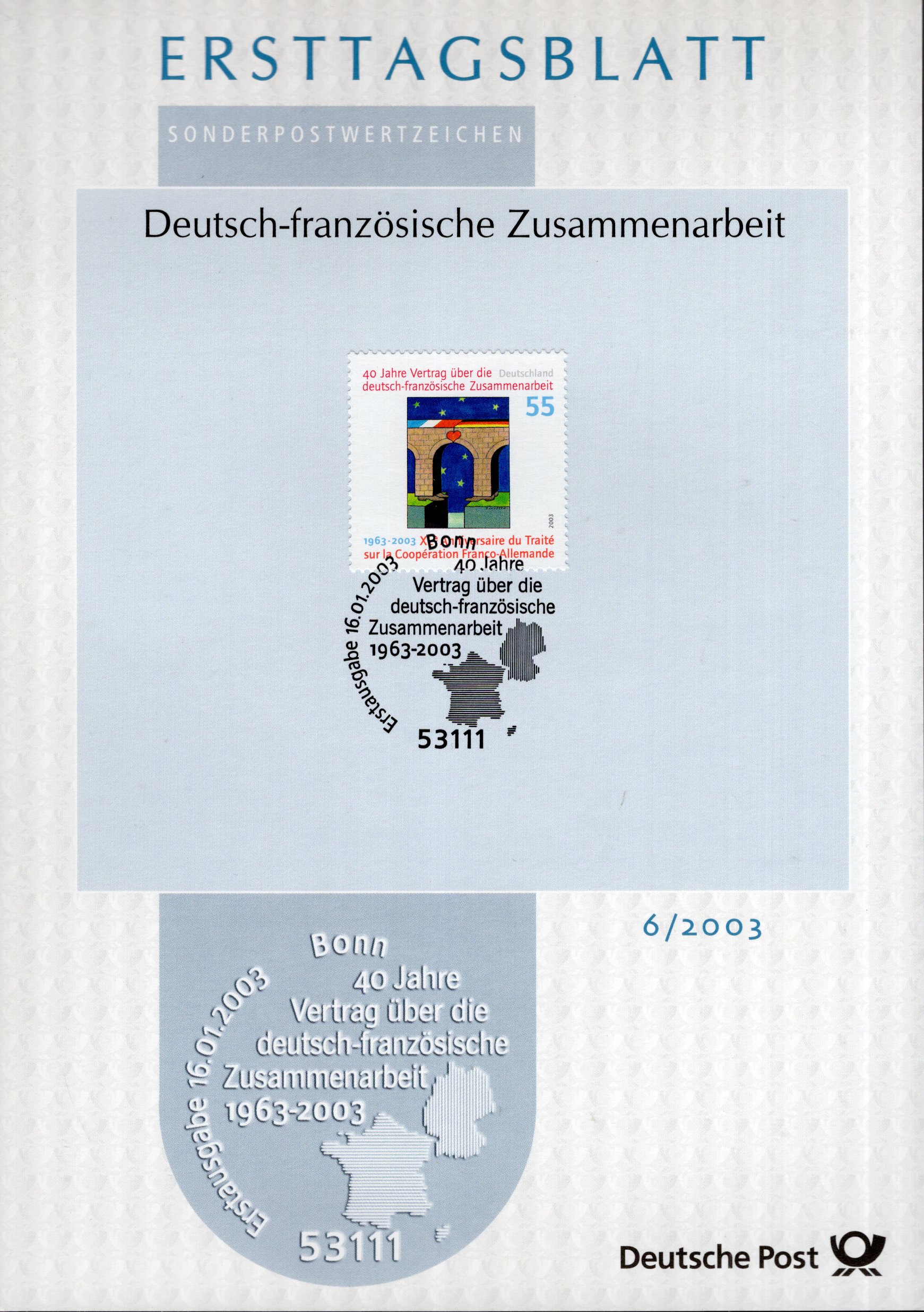 40 Jahre Vertrag über deutsch - französische Zusammenarbeit