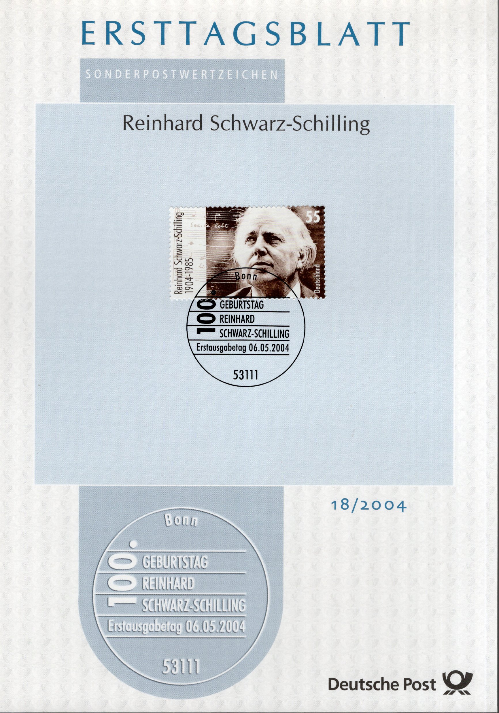 100. Geburtstag Reinhard Schwarz - Schilling