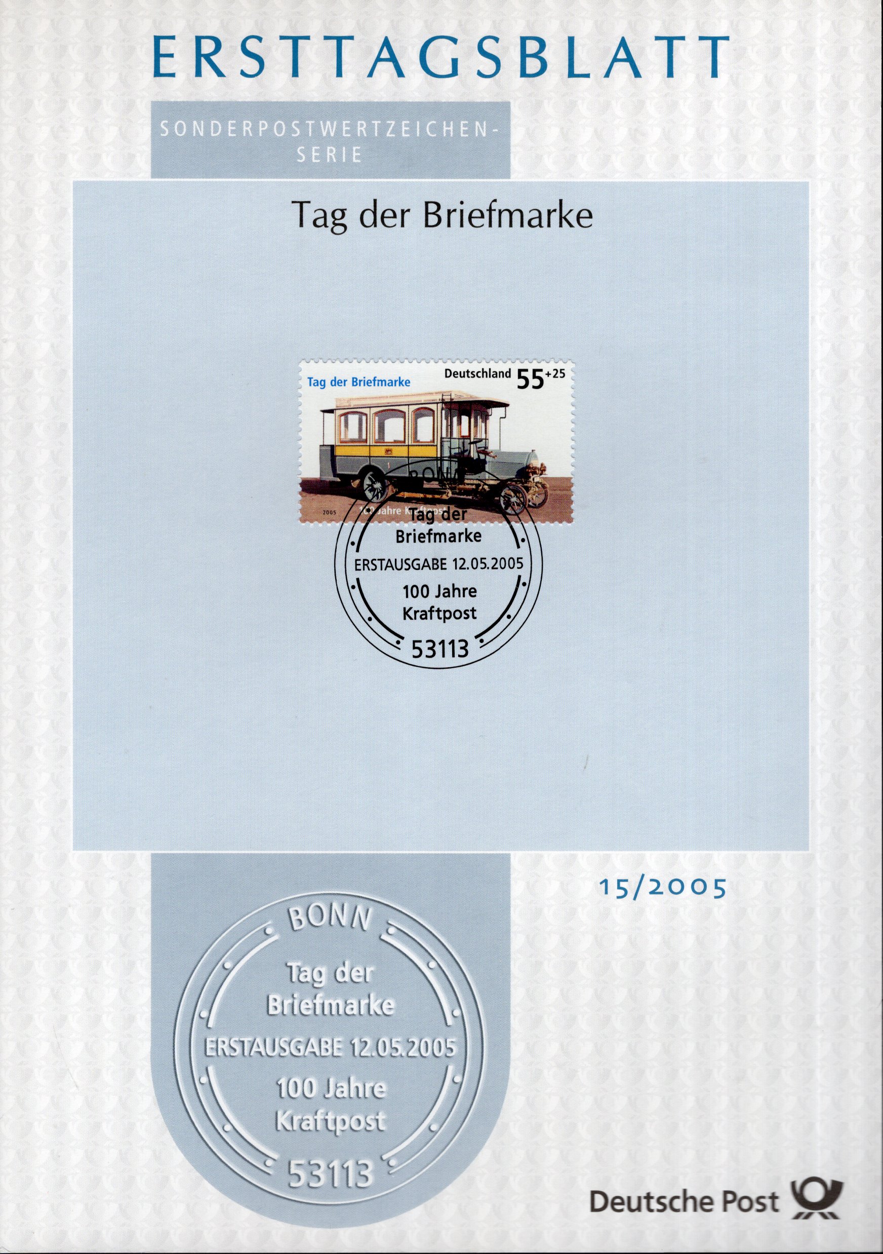 Tag der Briefmarke - 100 Jahre Kraftpost