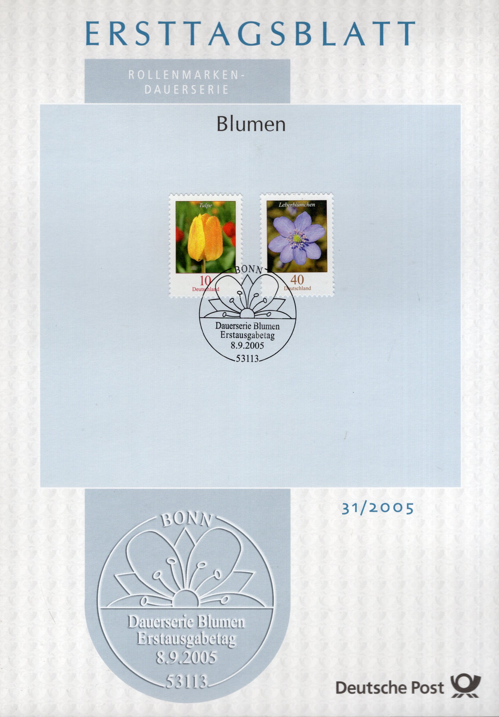 Dauerserie Blumen - Tulpe - Leberblümchen