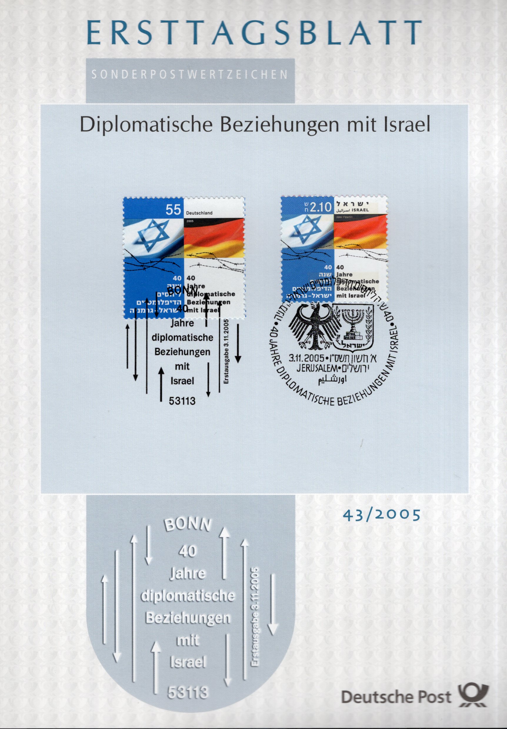 40 Jahre Diplomatische Beziehungen mit Israel