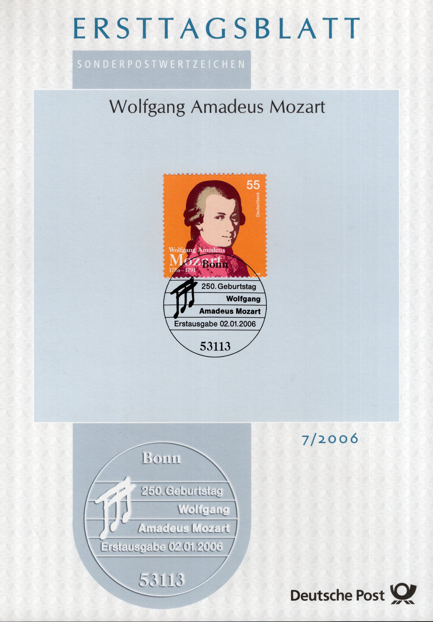 250. Geburtstag Wolfgang Amadeus Mozart