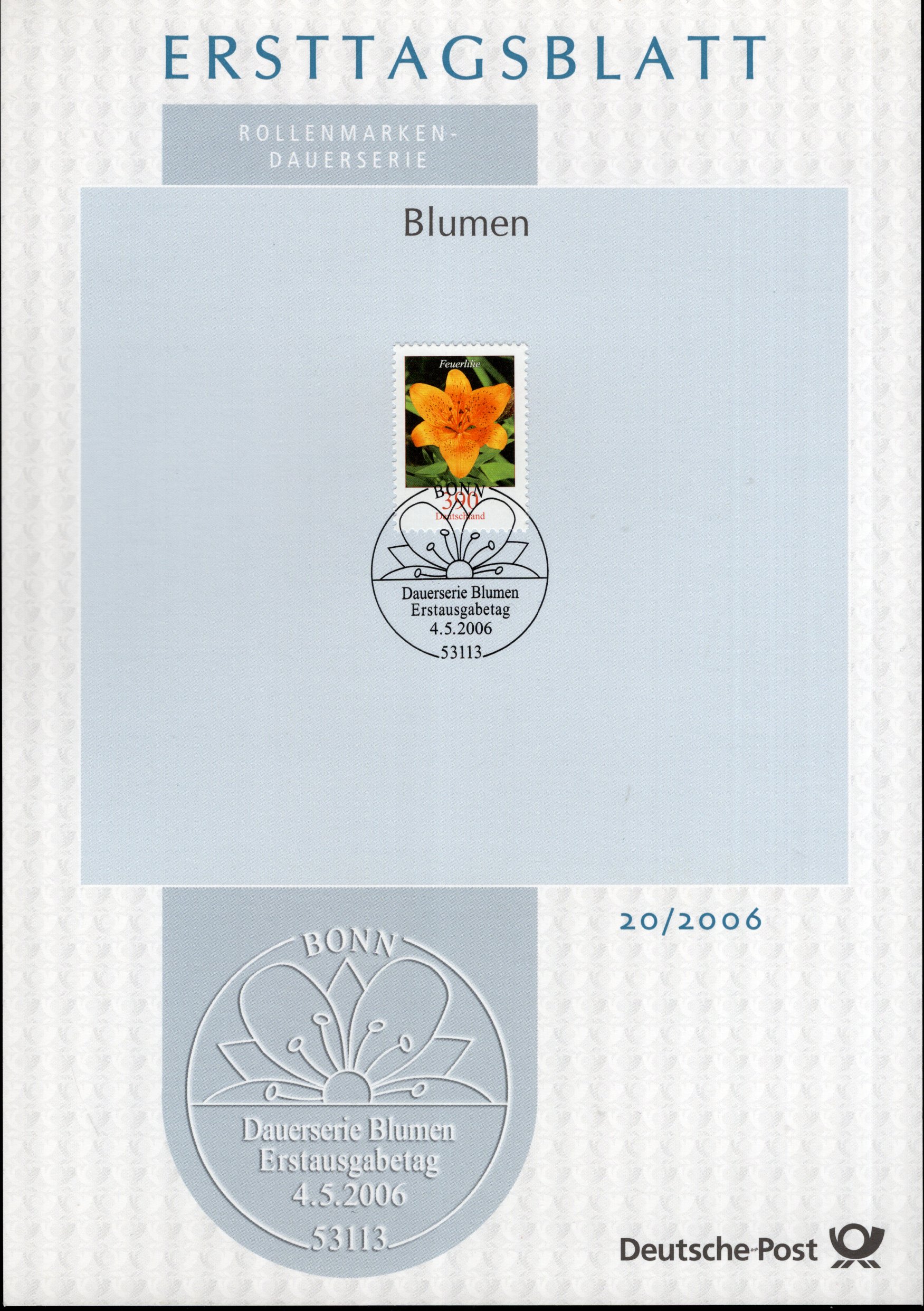 Dauerserie Blumen - Feuerlilie