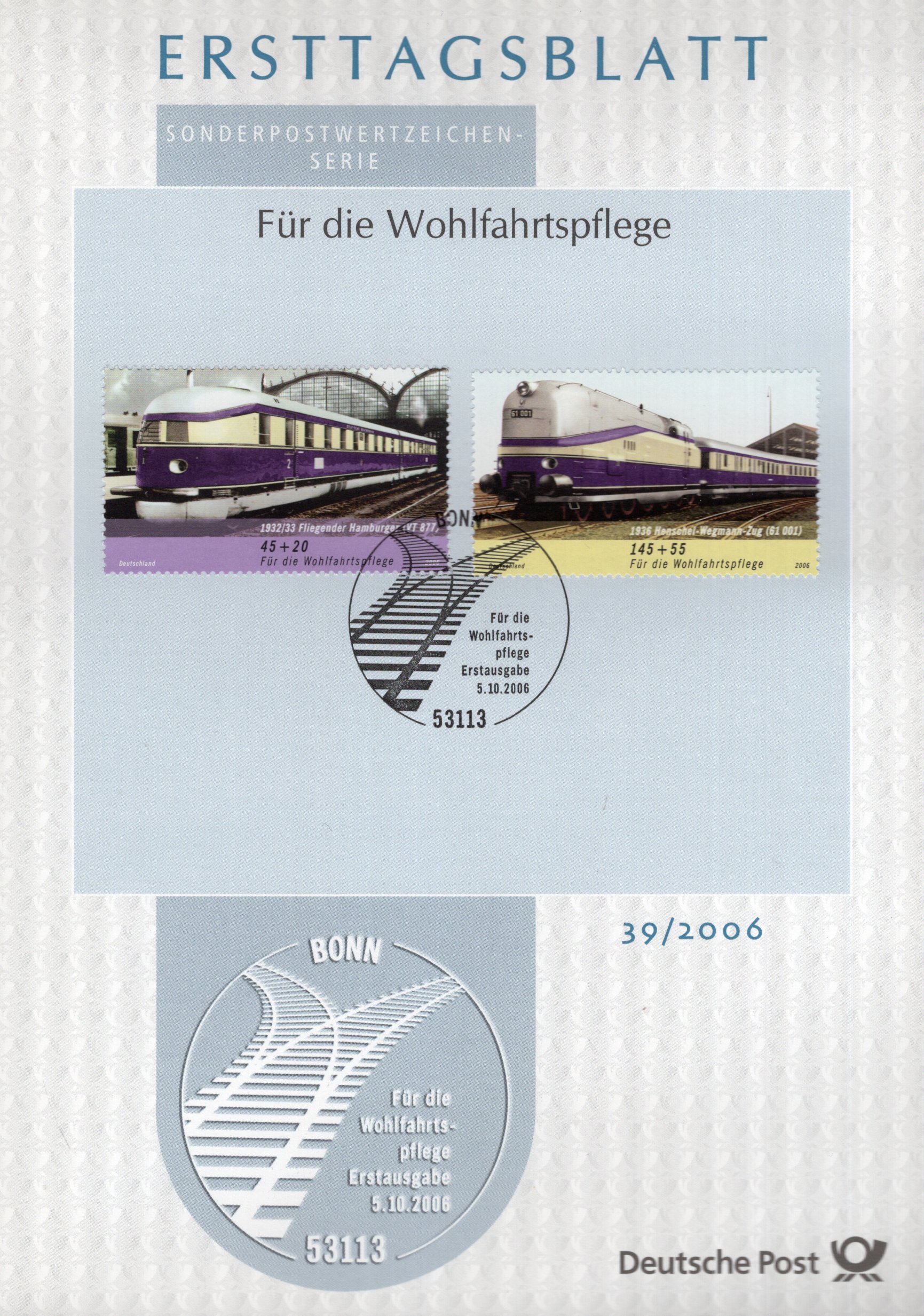 Für die Wohlfahrtspflege - Eisenbahnen in Deutschland