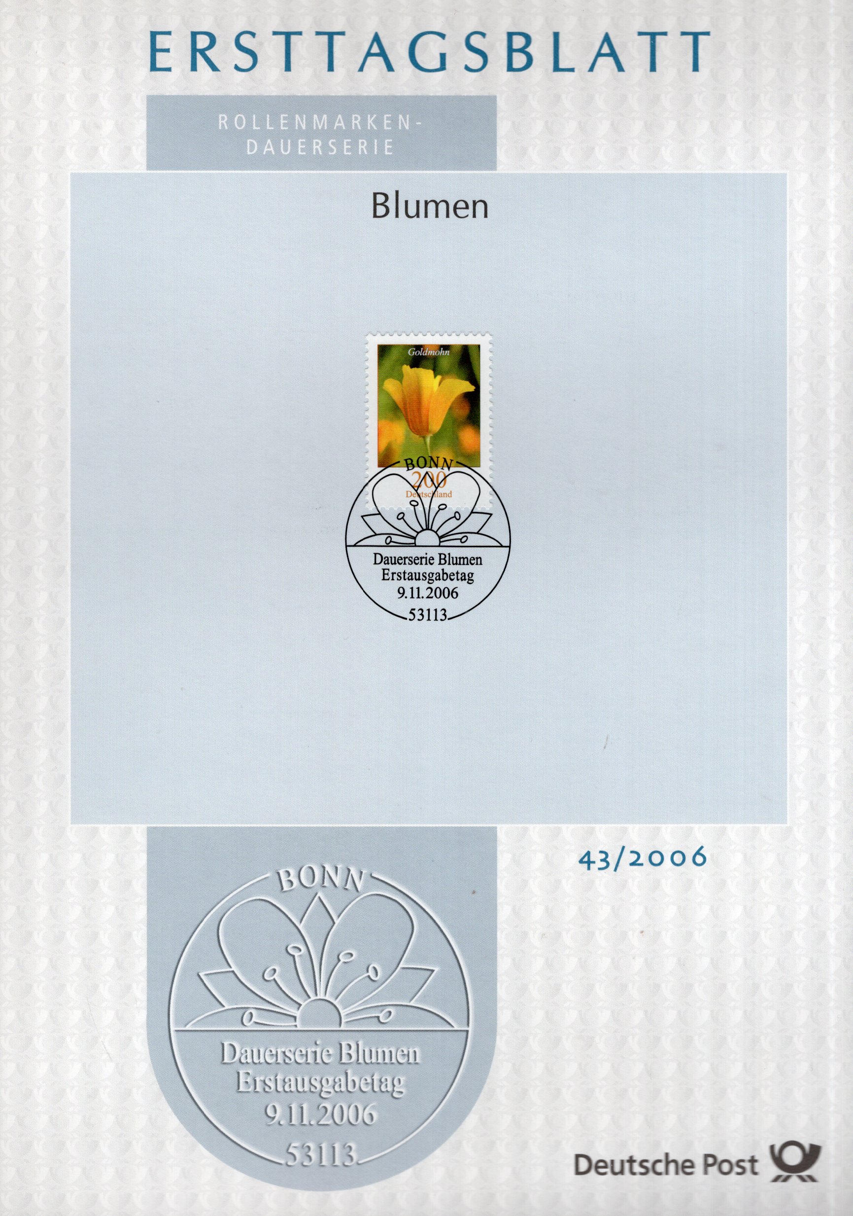 Dauerserie Blumen - Goldmohn