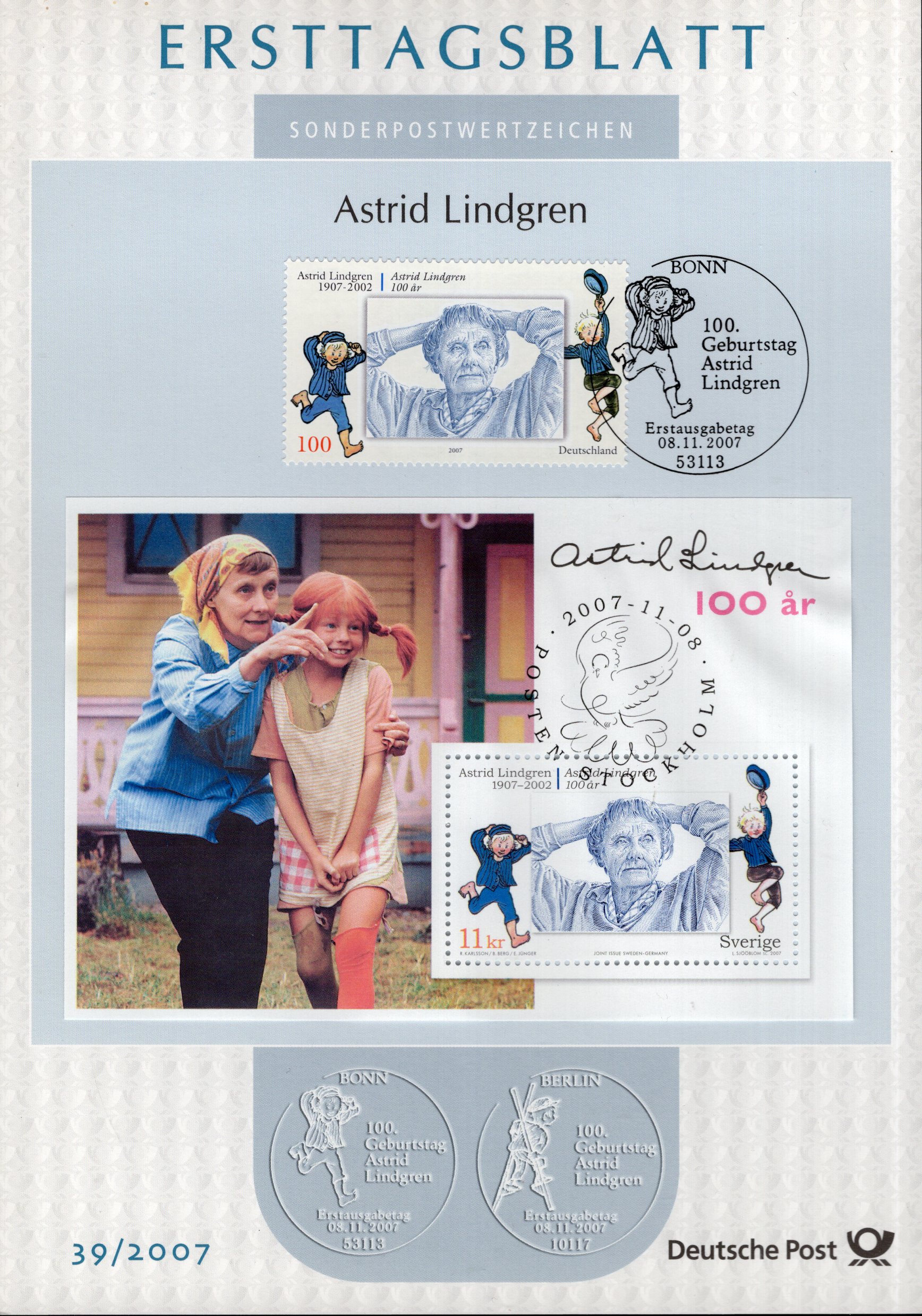 100. Geburtstag Astrid Lindgren