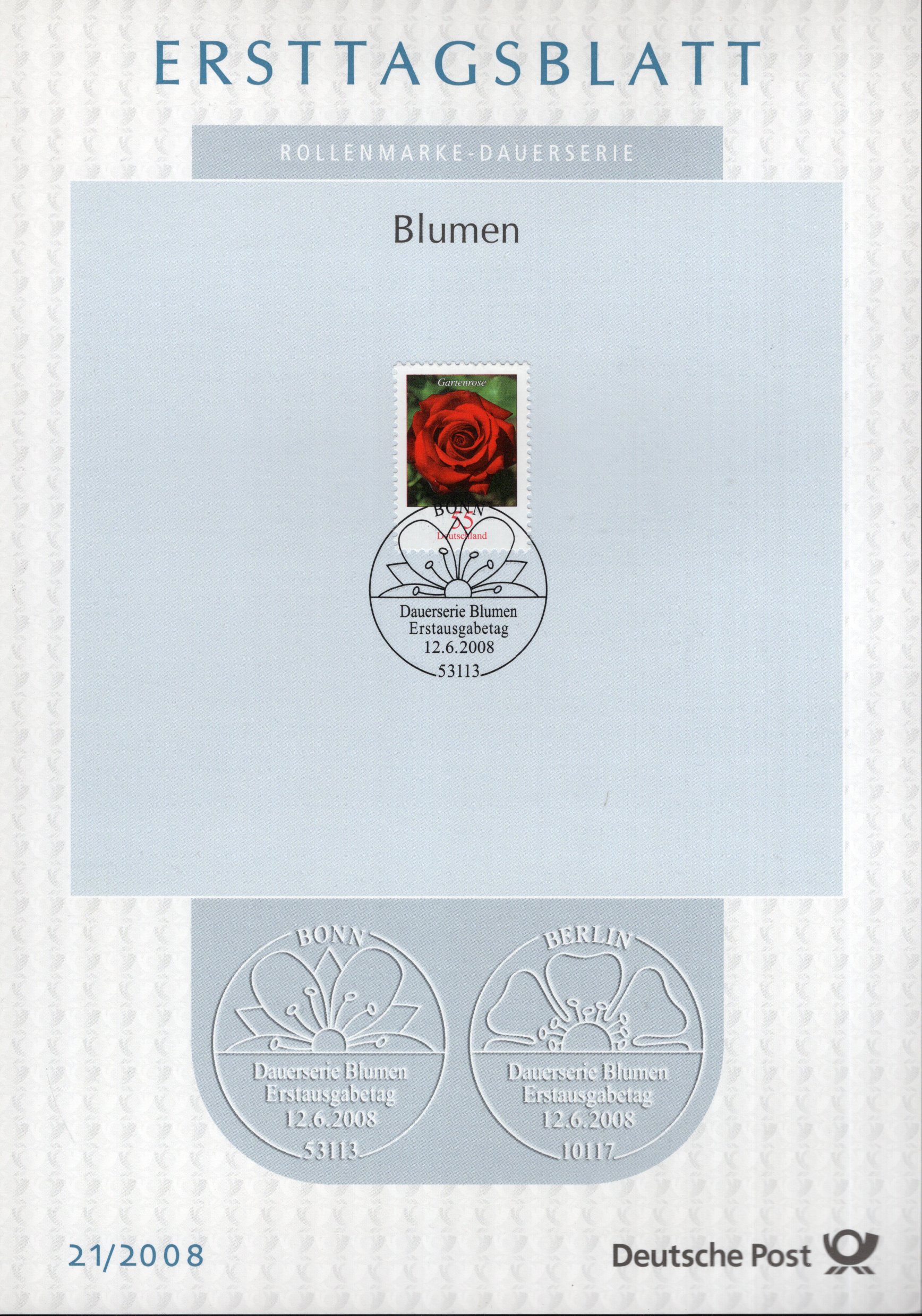 Dauerserie Blumen - Gartenrose