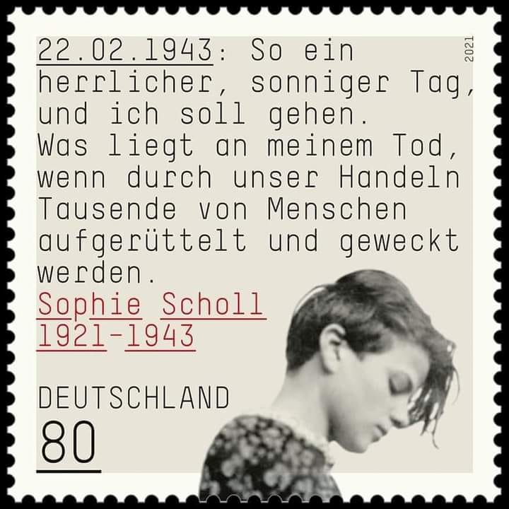 100. Geburtstag Sophie Scholl