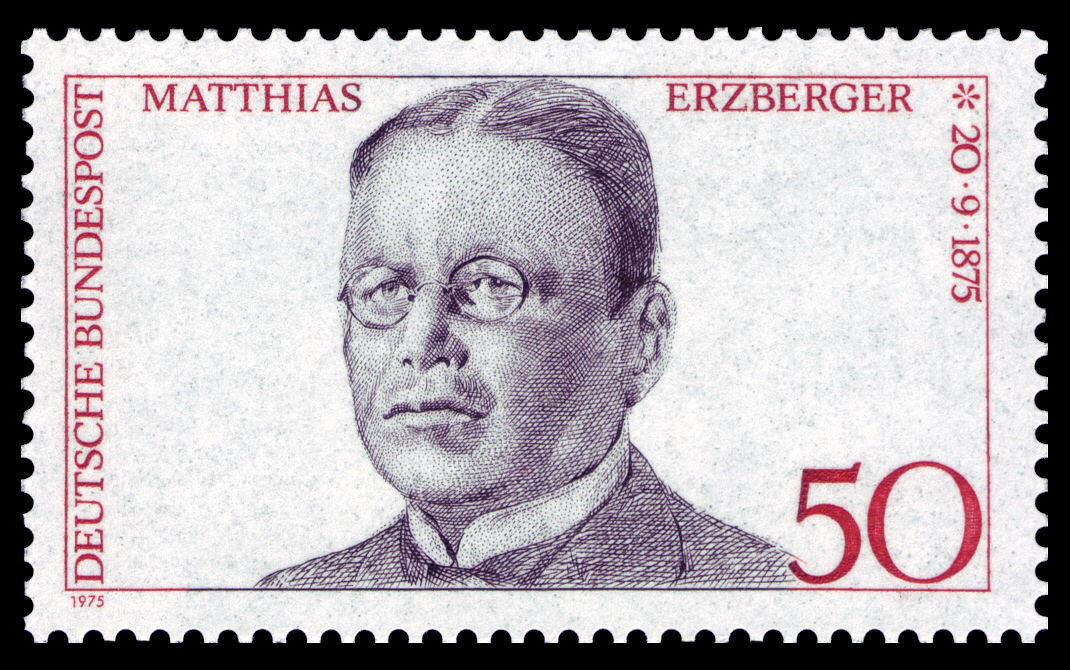 100. Geburtstag von Matthias Erzberger (1875 - 1921)