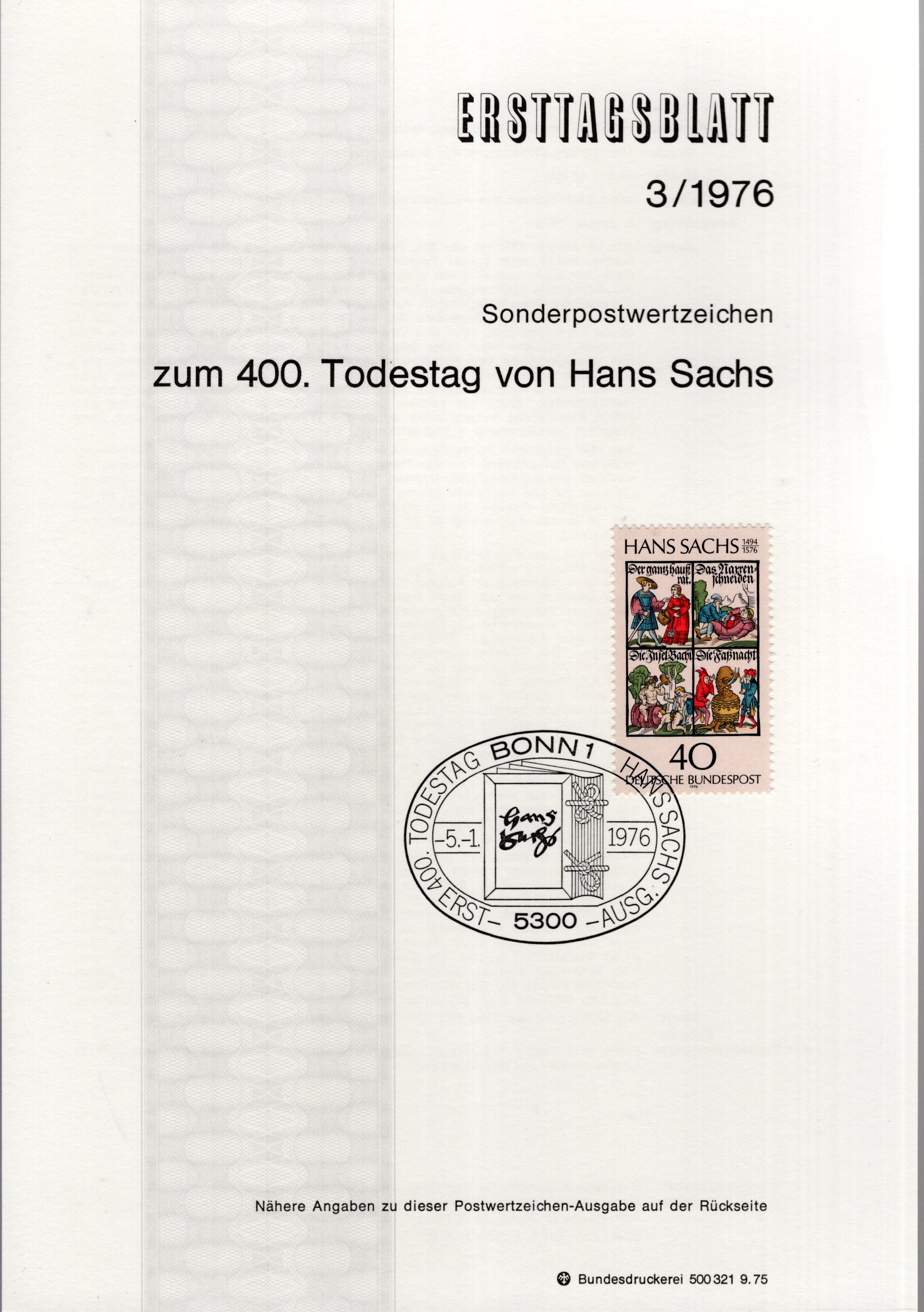 400. Todestag Hans Sachs