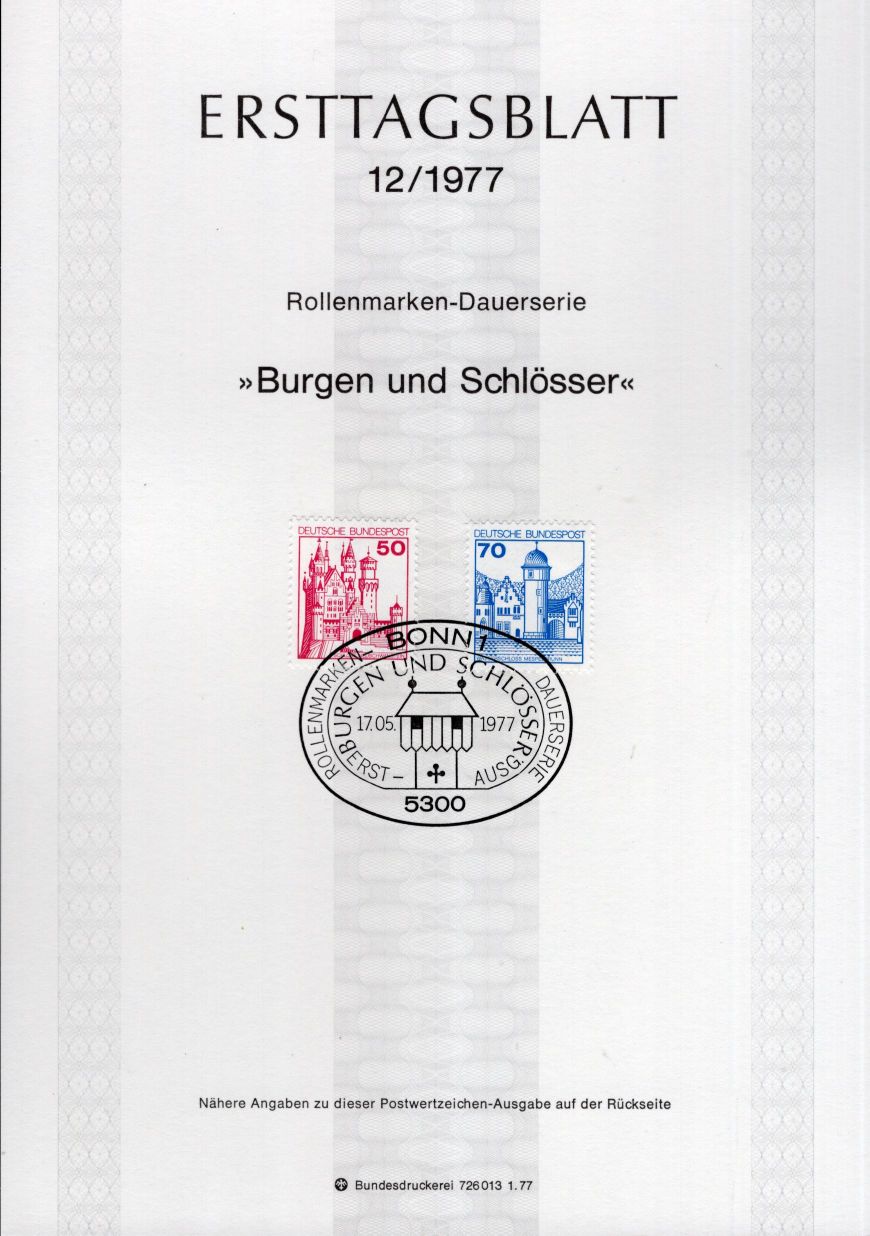 Dauerserie Burgen und Schlösser - Schloß Neuschwanstein - Wasserschloß Mespelbrunn