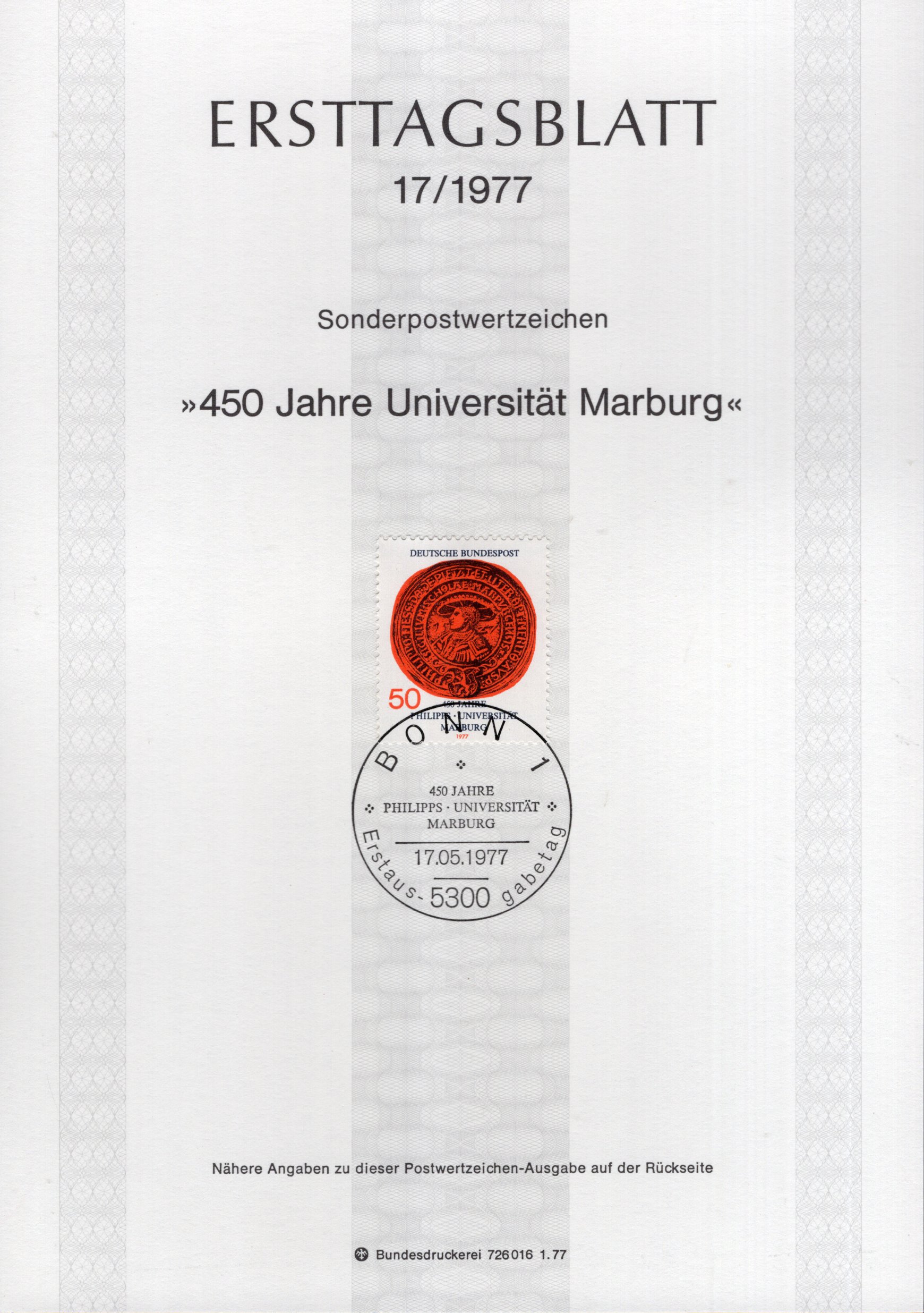 450 Jahre Universität Marburg