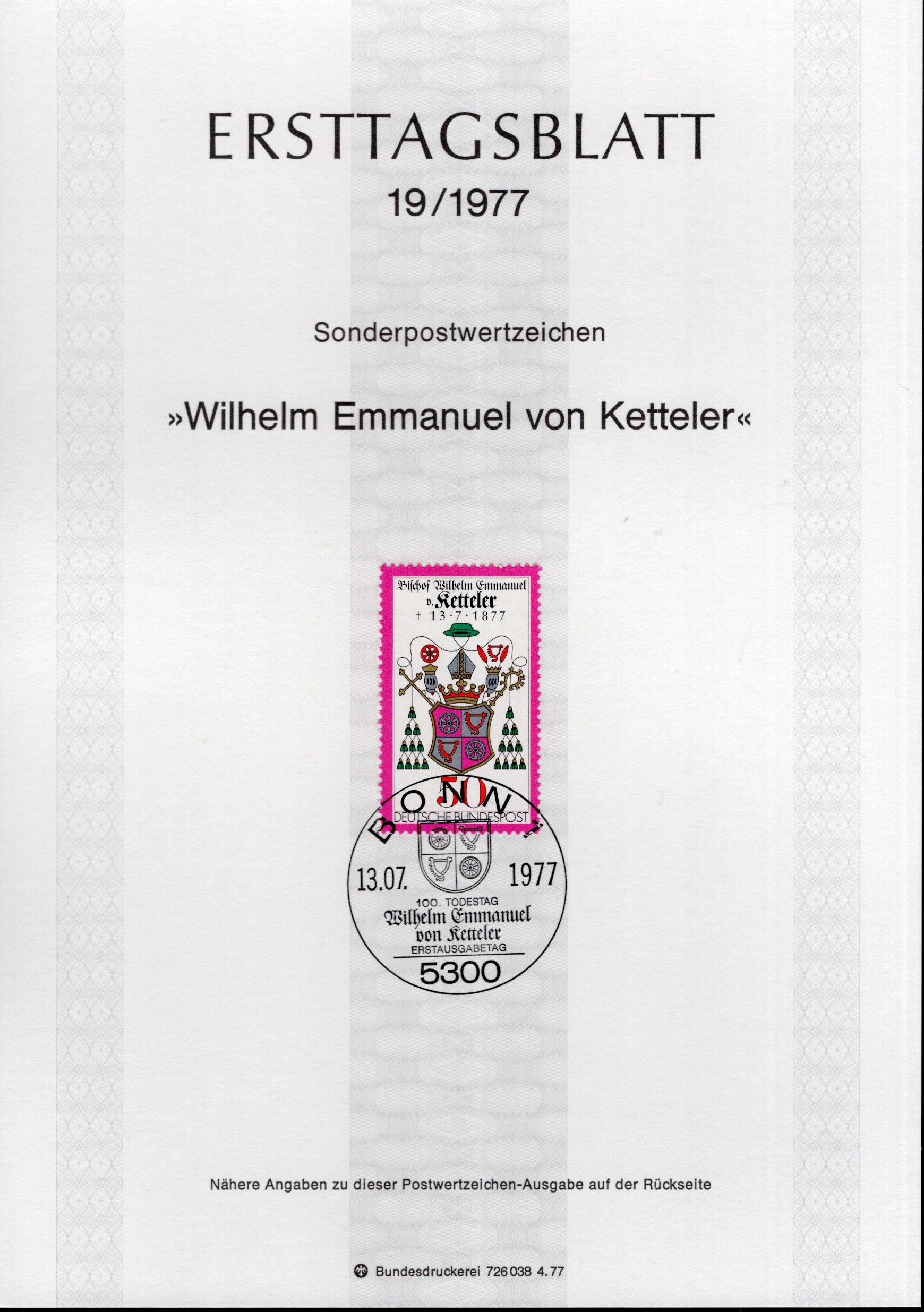 100. Todestag Wilhelm Emmanuel von Ketteler