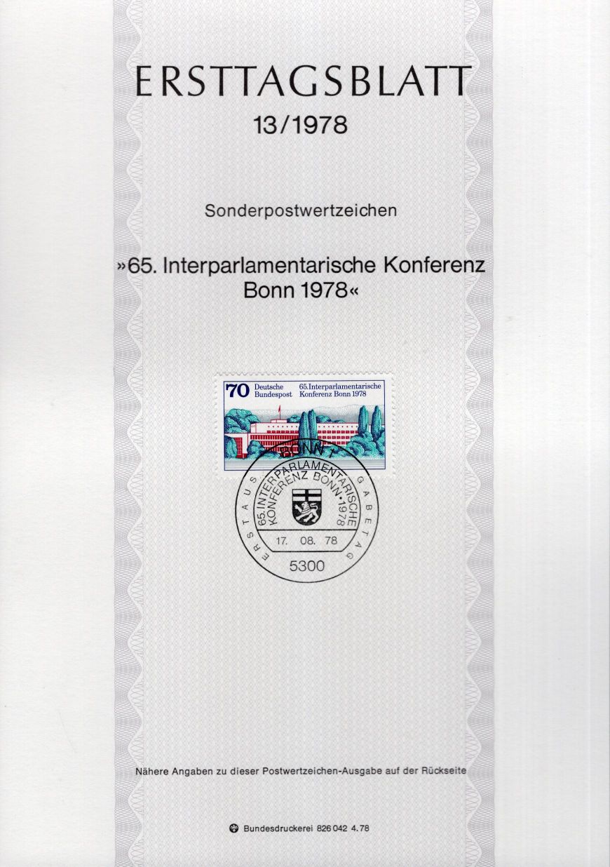 65. Interparlamentarische Konferenz Bonn 1978