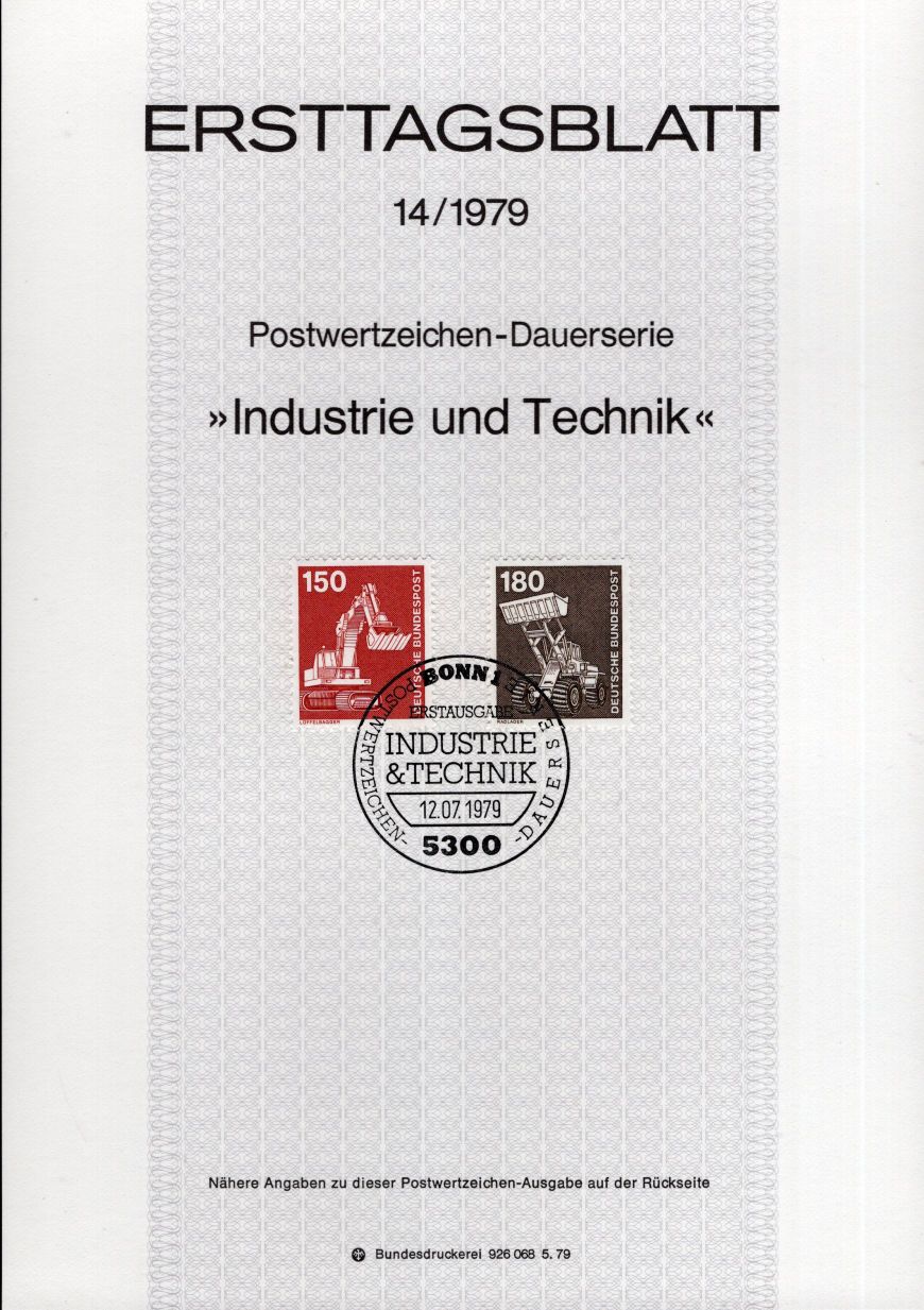 Dauerserie Industrie und Technik - Löffelbagger - Radlader