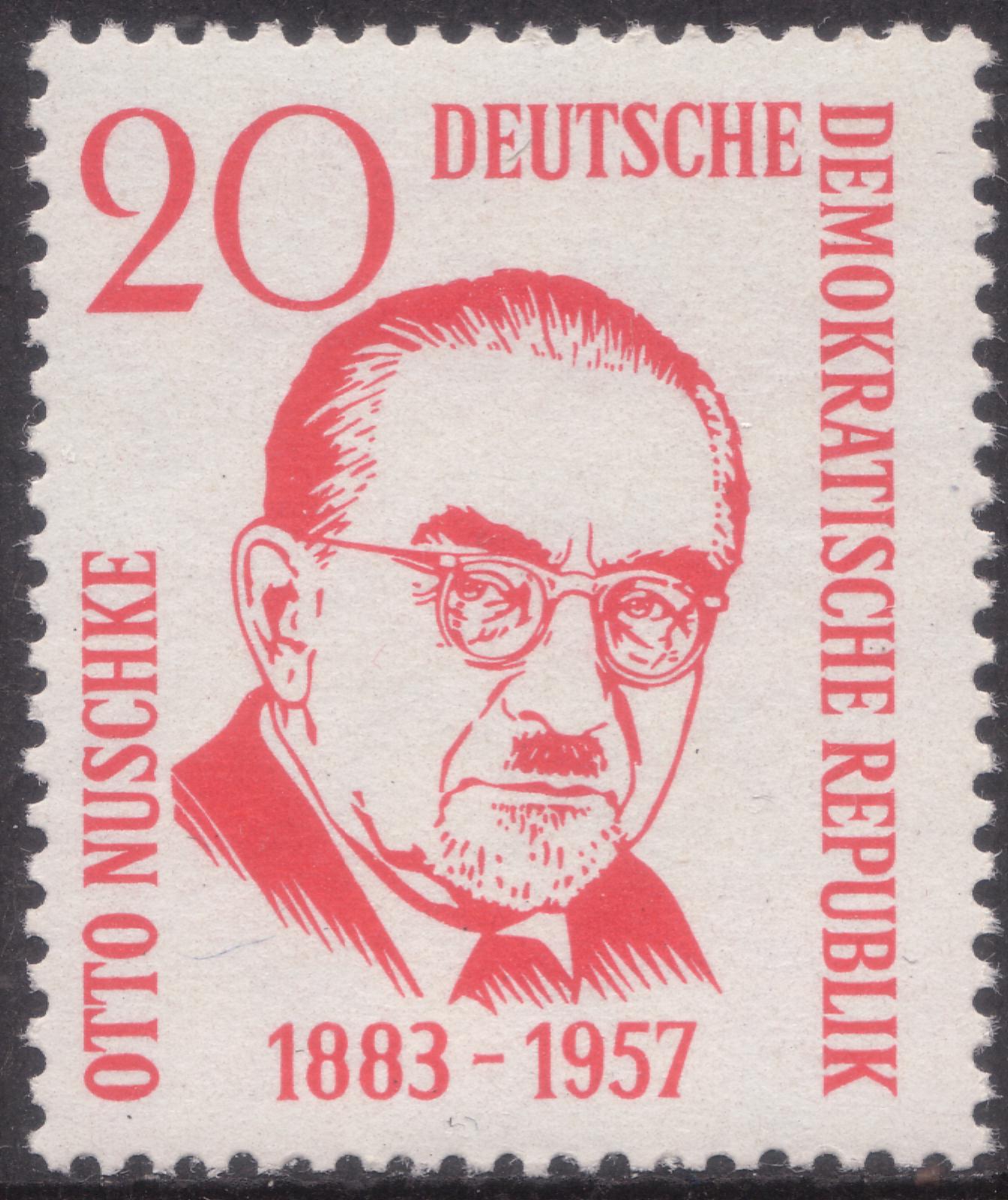 1. Todestag von Otto Nuschke