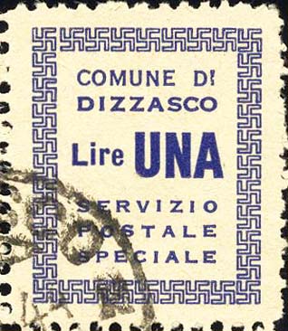 Dizzasco - Dicitura e cornice di svastiche