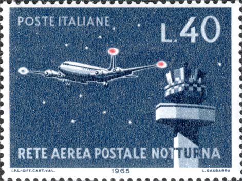 Inaugurazione della rete aerea postale notturna