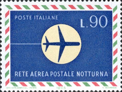 Inaugurazione della rete aerea postale notturna