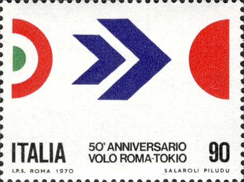 50° anniversario del volo Roma - Tokio di Arturo Ferrarin
