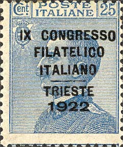 9° congresso filatelico italiano, a Trieste