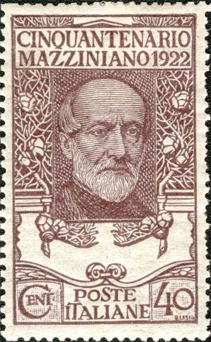 50° anniversario della morte di Giuseppe Mazzini - Ritratto di Giuseppe Mazzini