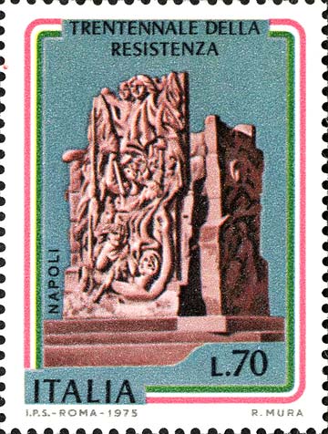 30° anniversario della resistenza - Monumento alle quattro giornate di Napoli