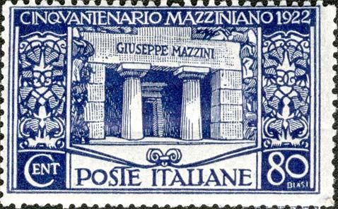 50° anniversario della morte di Giuseppe Mazzini - Tomba di Mazzini, a Staglieno, Genova