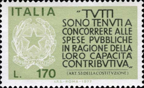 Propaganda per la fedeltà contributiva - Articolo 53 della costituzione italiana