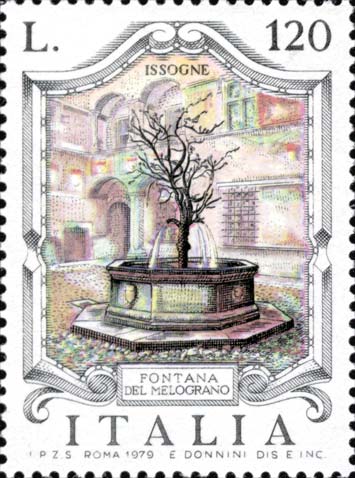 Fontana del melograno, a castello d´Issogne