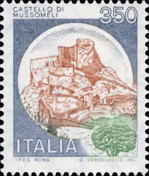 Castelli d´Italia - Castello manfredonico, a Mussomeli