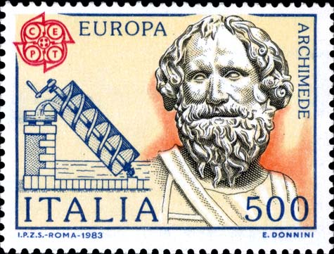 Europa - Ritratto di Archimede e coclea