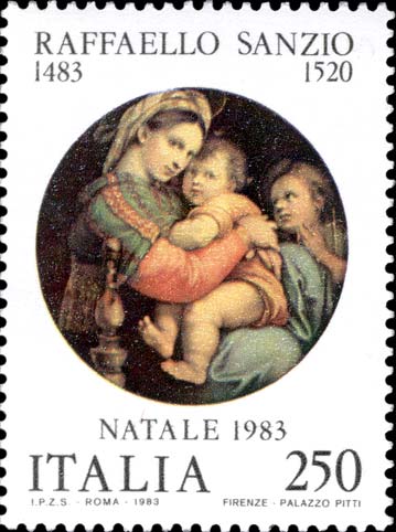 Natale - Madonna della seggiola, dipinto di Raffaello Sanzio