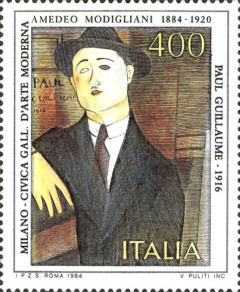 Paul Guillaume 1916, dipinto di Amedeo Modigliani