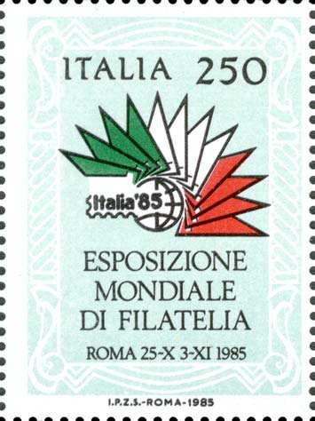 Esposizione internazionale di filatelia, a Roma - arte barocca